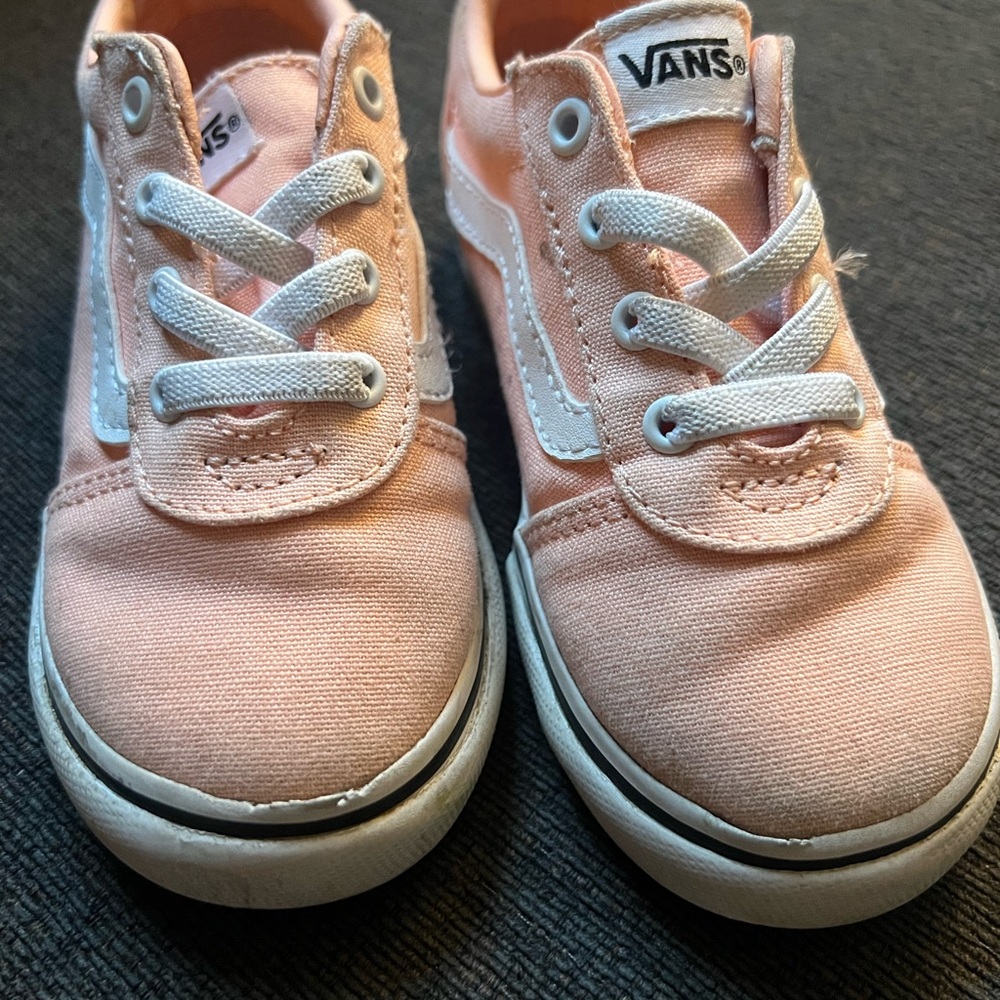 Vans Kids Pink Canvas Shoes